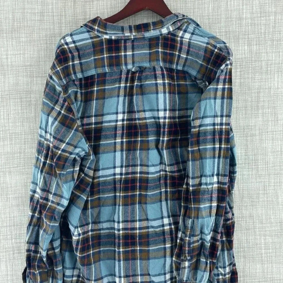 Eddie Bauer flannel Shirt Long Sleeve Button Down Mens XL 3339 - Picture 5 of 7